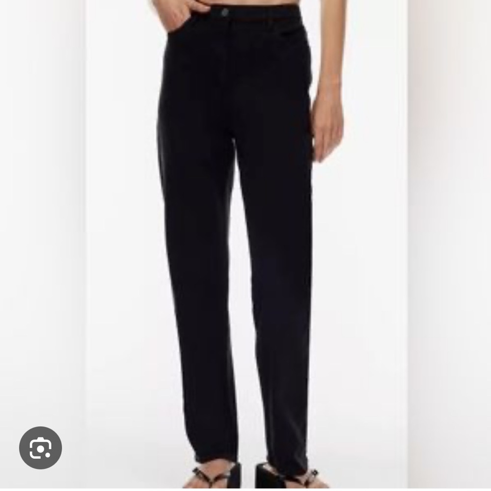 Wilfred twill pants jeans size 4 black The Melina Pant high rise